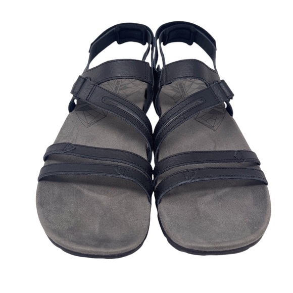 Merrell Sandspur Sandals Women's 10 Black Leather Comfort Strappy Sport Hiking - Picture 5 of 9